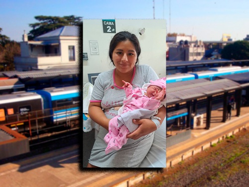 Ferrocarril Sarmiento: Nació una bebé en el andén de Moreno