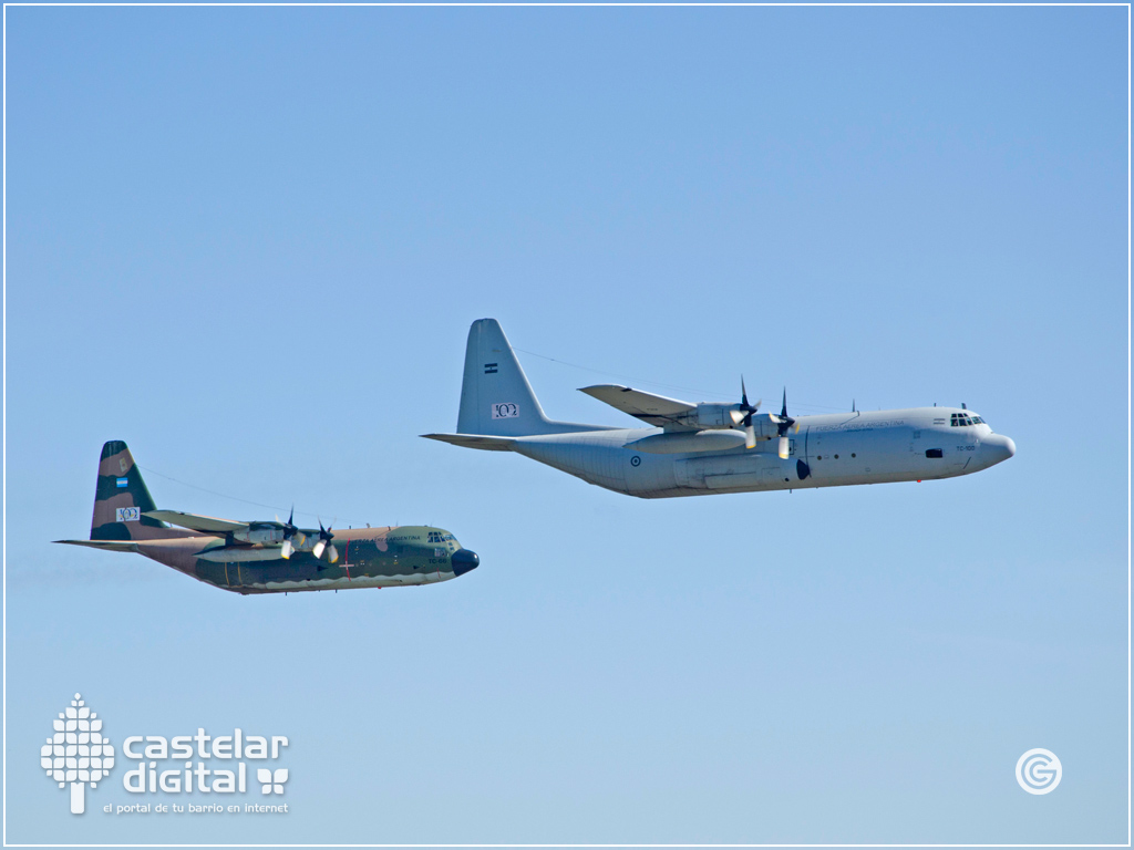 Aviones de transporte y carga C-130 Hércules en Argentina Vuela 2014