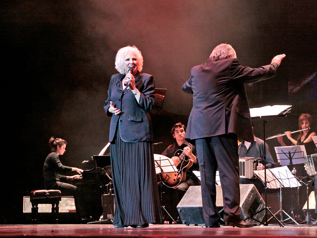 Foto tomada en el Luna Park, festival de tango 2010