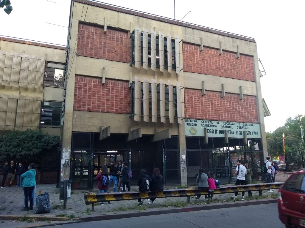 Escuela de Educación Media Nº31 Manuel Dorrego. Foto Archivo 2022. 