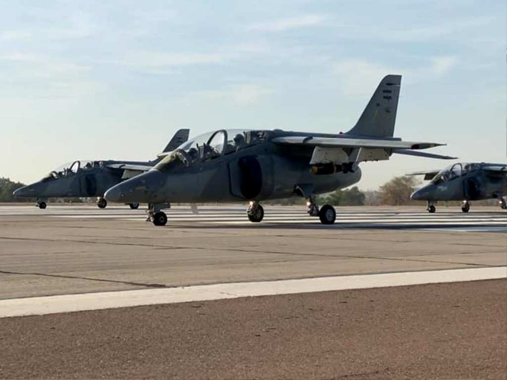 IA-63 Pampa en la IV Brigada Aérea.