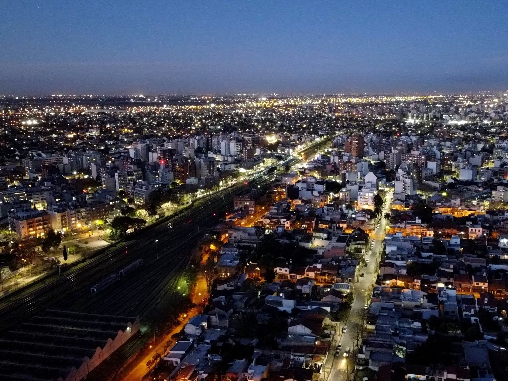 El centro de Castelar y sus luces