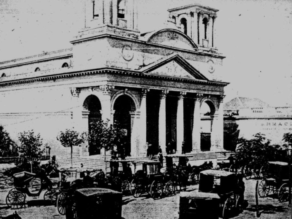 Catedral de Morón, principios del siglo XX. Fuente: Instituto y Archivo Histórico Municipal (IAHM).