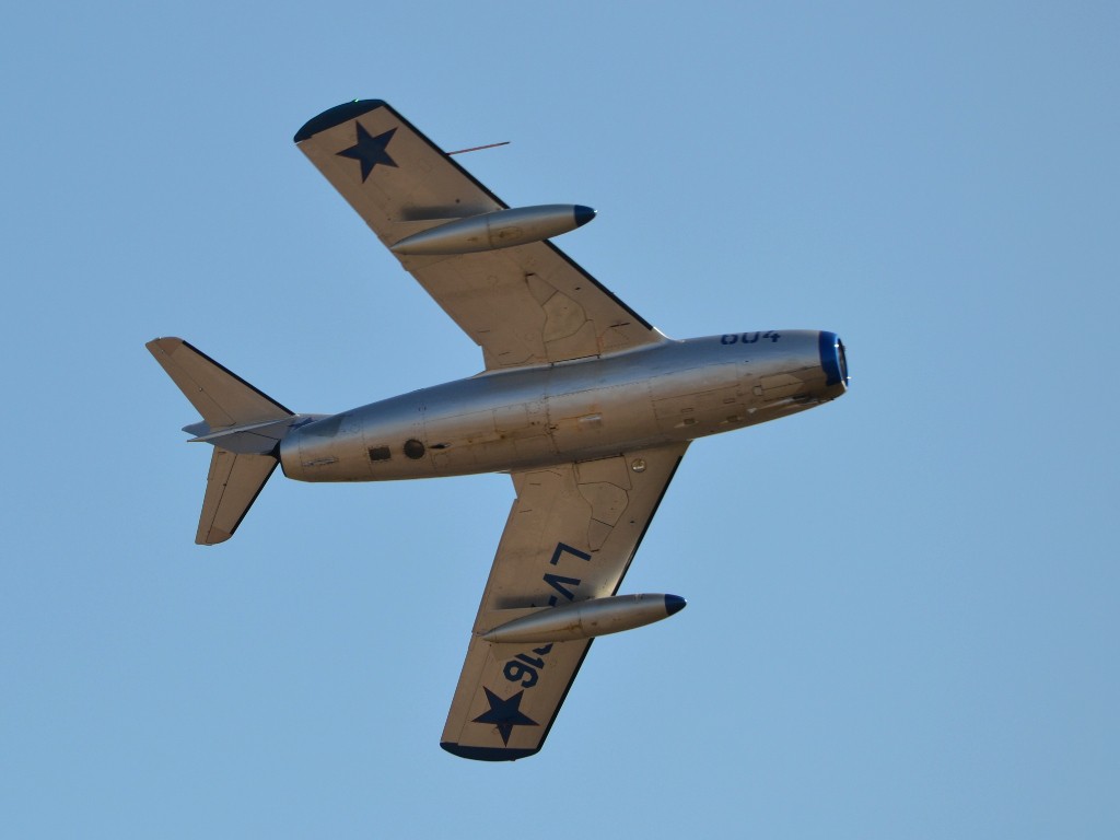 Mig-15 sobre Morón en Argentina Vuela 2022