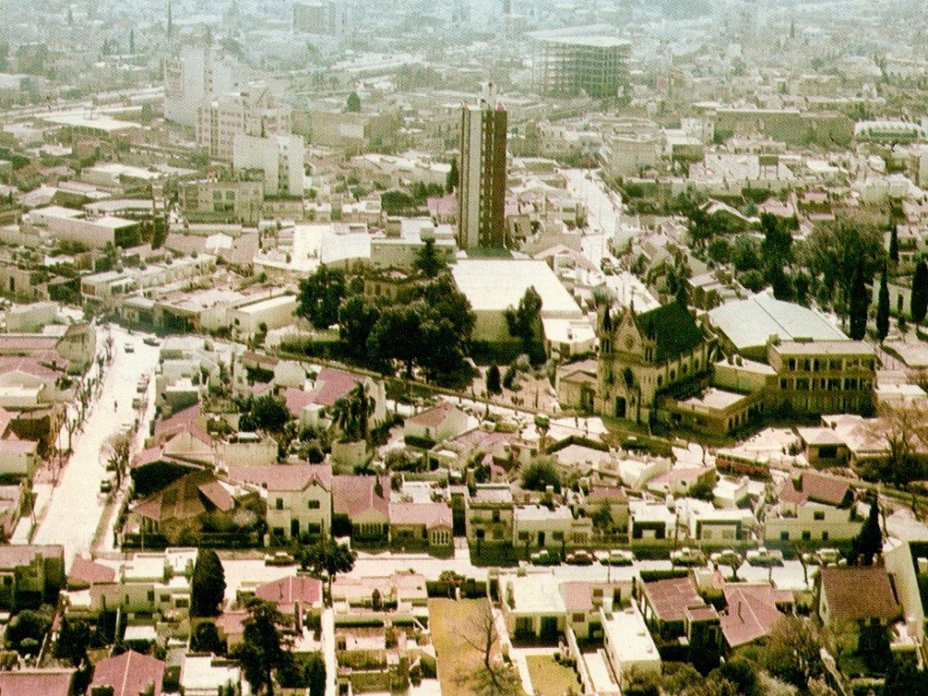 Vista aérea de Haedo en 1964