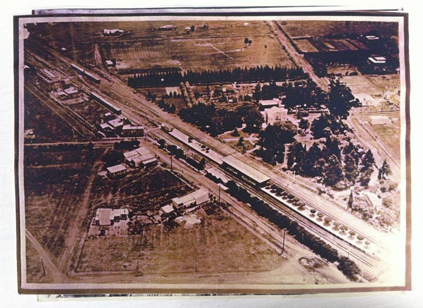 Estación Castelar en 1920. Foto: gentileza de Hernán Marino