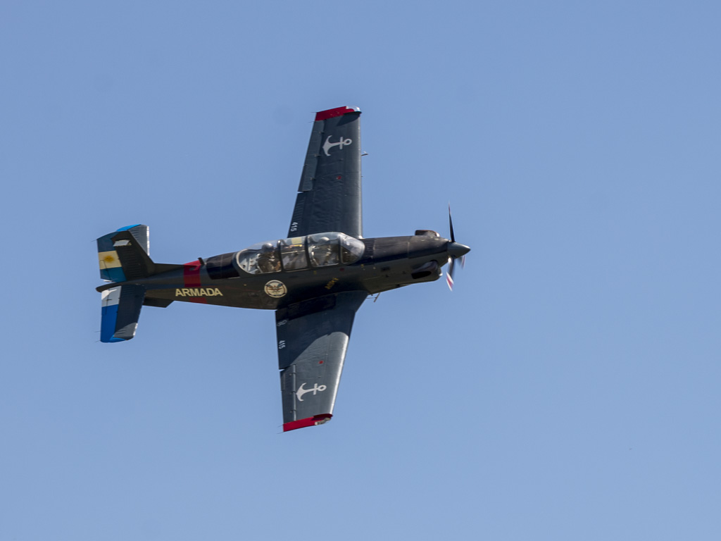 Turbo Mentor de la Escuela de Aviación Naval. 