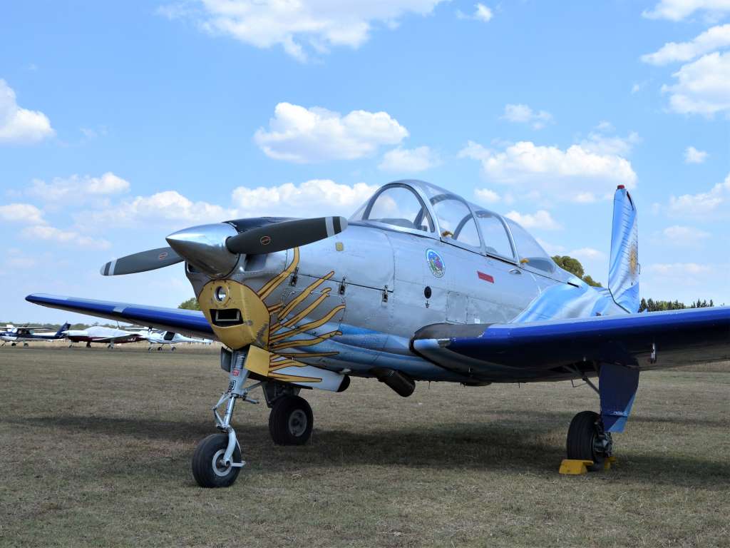 B-45 Mentor de la Escuadrilla Histórica de la Fuerza Aérea Argentina