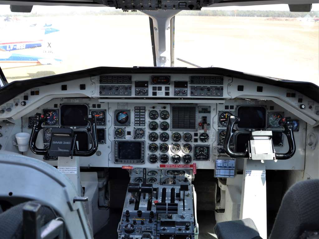 Cabina del Saab 340 