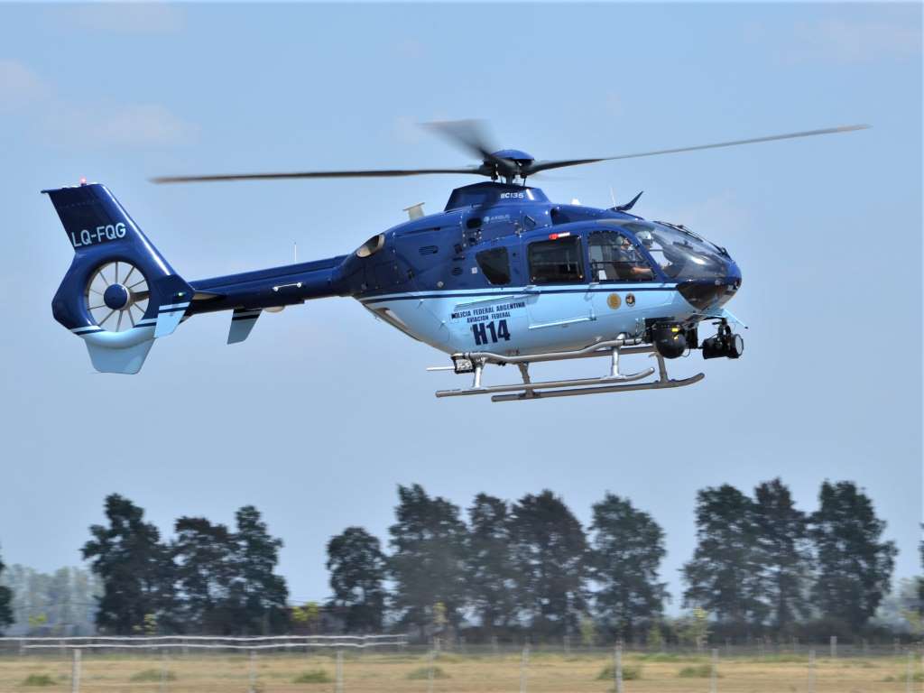 Helicóptero H-145 de la Policía Federal Argentina.