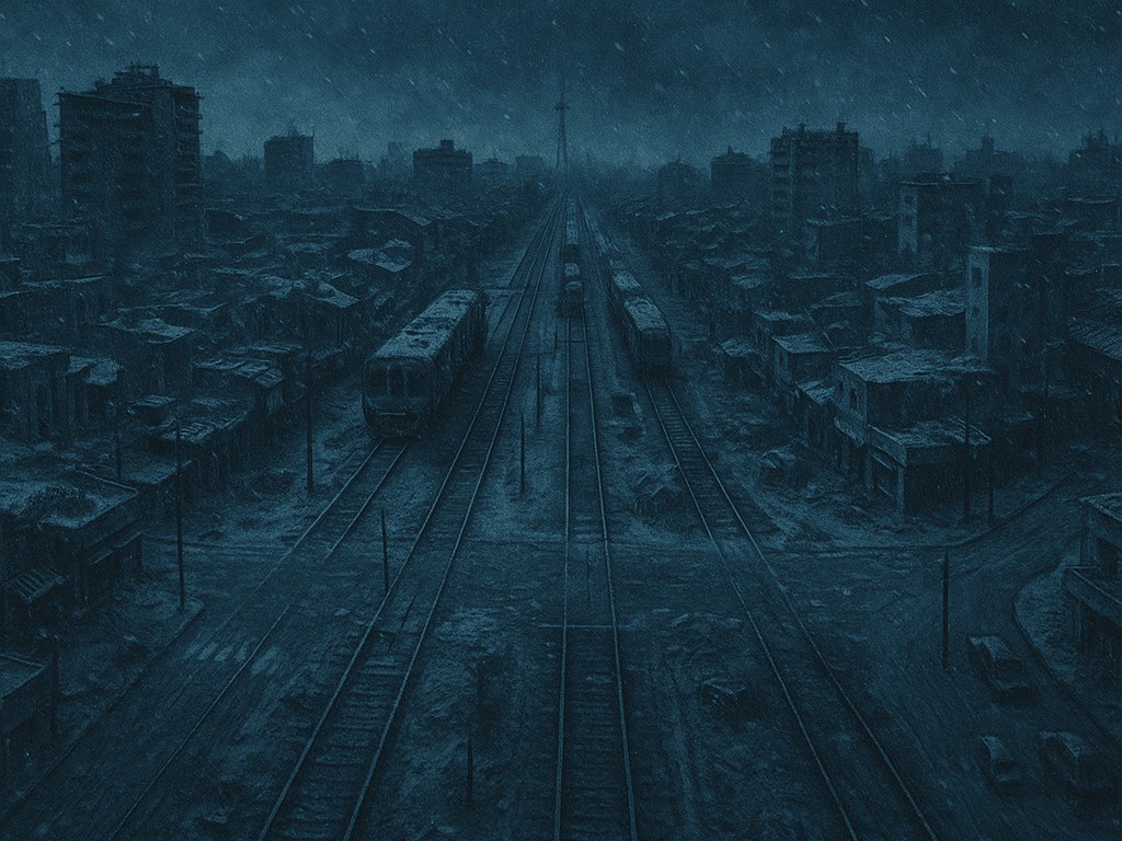 Barrera de la estación, Castelar. 