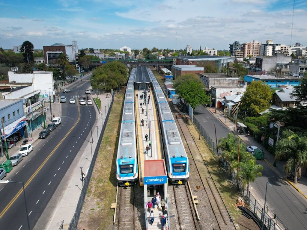 Vista aérea de la renovada estación. 