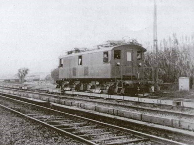 Locomotora eléctrica Baldwing, la primera eléctrica que corrió en el oeste. Fuente: Tren Rodante.
