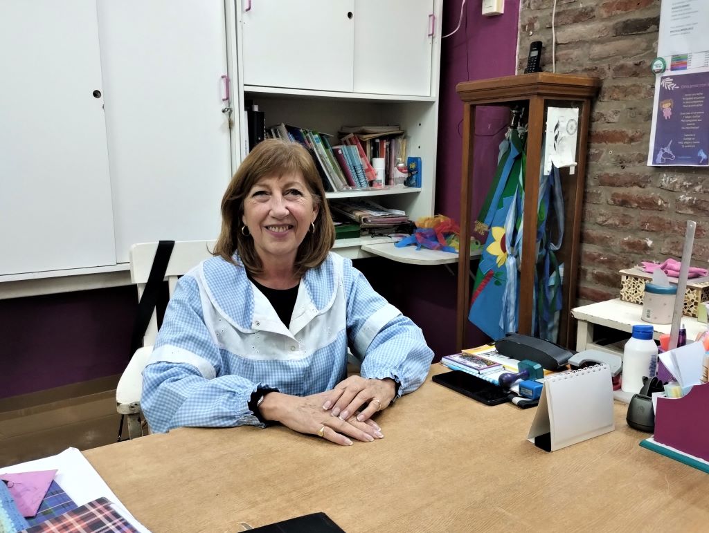 La Directora Fabiana Boggi en la dirección.