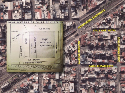 Castelar iba a tener una plaza céntrica pero no se construyó