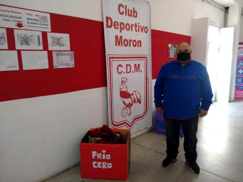 El Club Deportivo Morón se sumó a la campaña Frío Cero