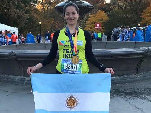 Analía cumplió su sueño y completó la maratón de Nueva York