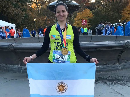 Analía cumplió su sueño y completó la maratón de Nueva York