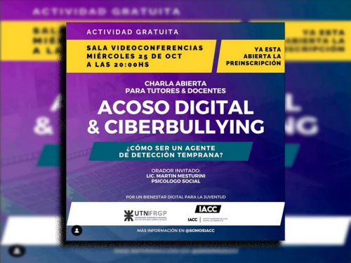 Mirá la charla del IACC: Acoso Digital y Ciberbullying