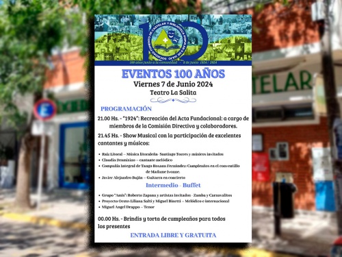 Conoce el cronograma del Cumpleaños de la Sociedad Fomento de Castelar