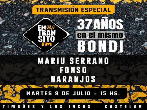 FM En Tránsito festejará su cumpleaños con Naranjos y Los Pérez García