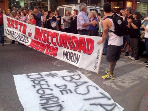 Nueva marcha por la inseguridad en Castelar