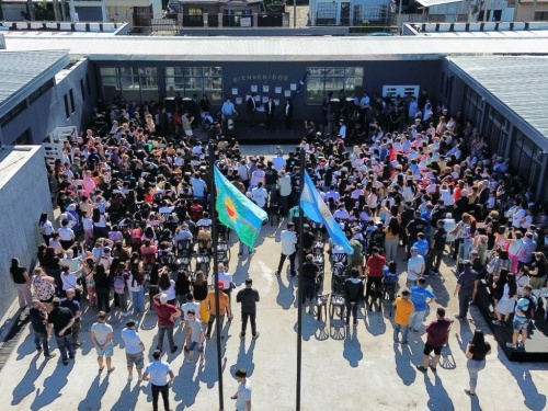 Ghi y Kicillof inauguraron la nueva sede de la Escuela 43
