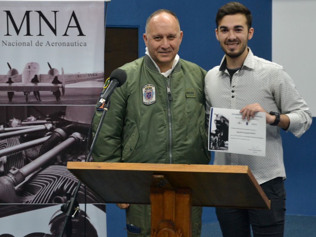 Agustín Ezequiel Boffi y el Suboficial Mayor (R) Walter Bentancor. 