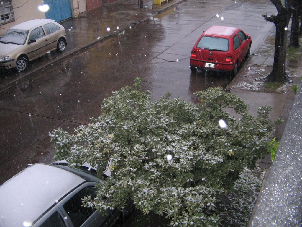 Nieve en Haedo - Familia Dussert.