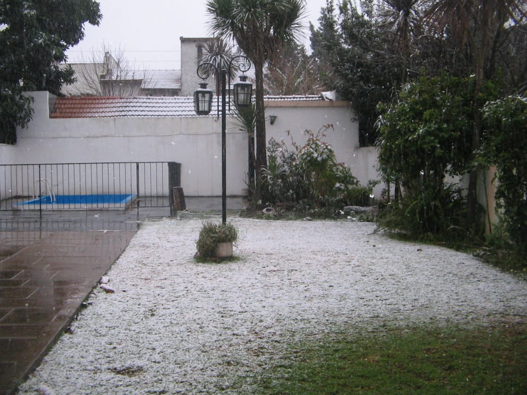 Nieve en Haedo - Familia Dussert.