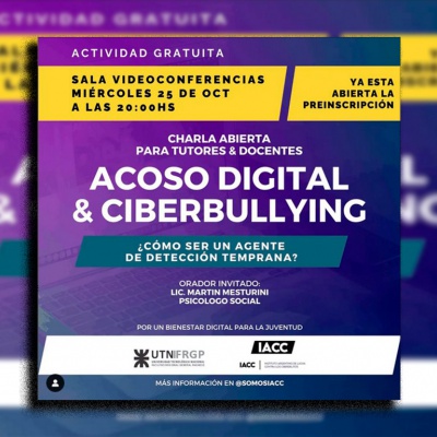 Mirá la charla del IACC: Acoso Digital y Ciberbullying