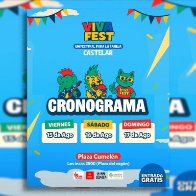 Cronograma completo: Mirá todos los shows que habrá en el Viva Fest