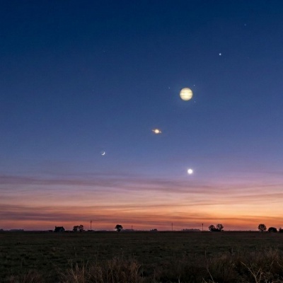 Seis planetas serán visibles en el cielo de Castelar durante el próximo fin de semana