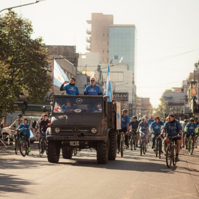 Morón homenajeó a los Veteranos de Malvinas con una bicicleteada