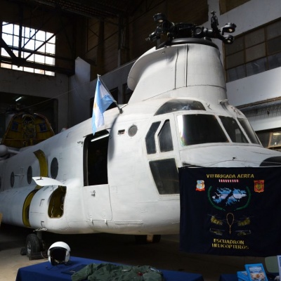 CH-47 Chinook en restauración. 