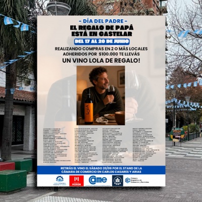 En Castelar el Día del Padre se festeja brindando