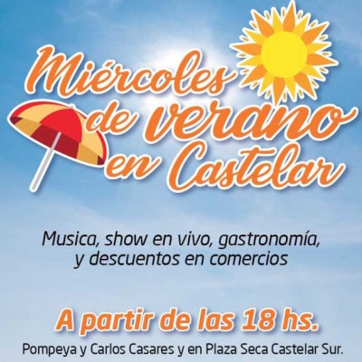 Mor&oacute;n lanz&oacute; &ldquo;Verano en Castelar&rdquo; con m&uacute;sica, gastronom&iacute;a y promociones