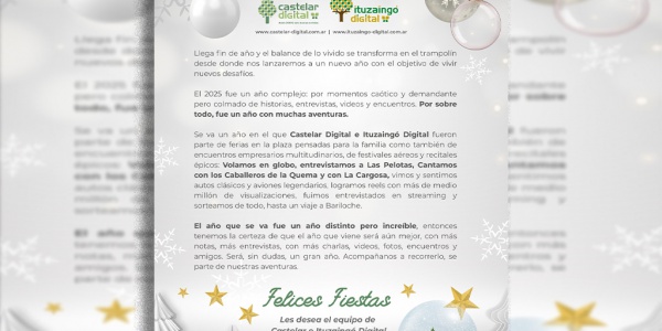 El a&ntilde;o que se fue es el trampol&iacute;n para llegar a los nuevos desaf&iacute;os del nuevo a&ntilde;o