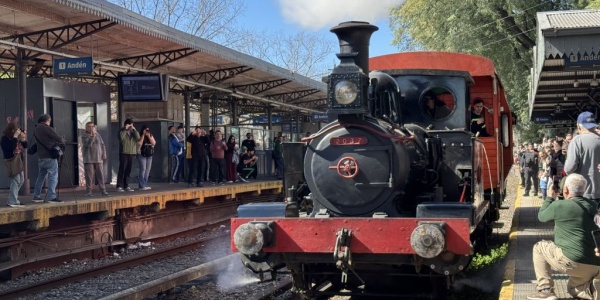 Una locomotora a vapor de 120 a&ntilde;os se pase&oacute; por Haedo
