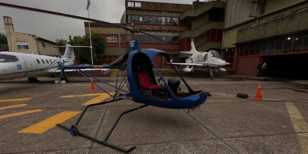 Sorpresa en Zona Oeste: Apareci&oacute; un helic&oacute;ptero en medio de una plaza